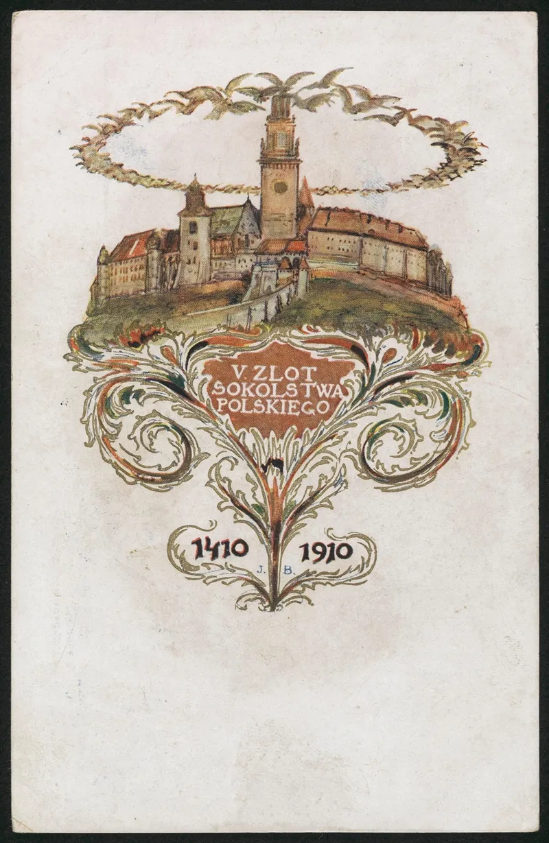 V Zlot Sokolstwa Polskiego by Związku polskich gimnast. towarzystw sokolich - Canvas Print