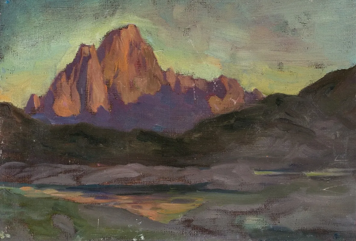 Vaagakallen Study From Lofoten by Anna Boberg - Canvas Print