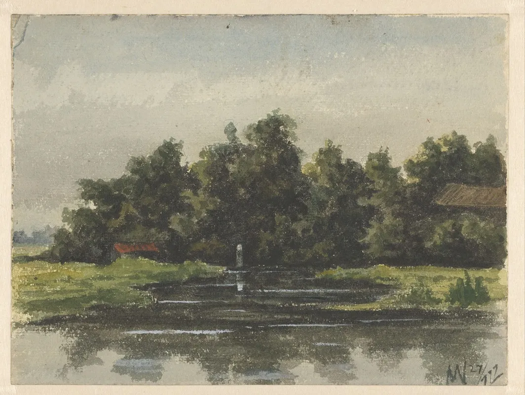 Vaartgezicht by Willem Witsen - Canvas Print