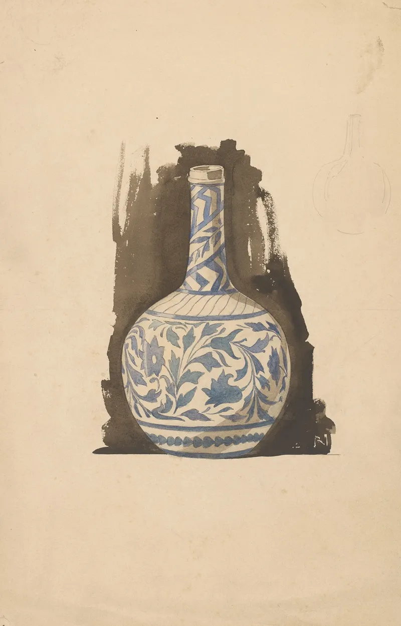 Vaas Met Bloemenpatroon