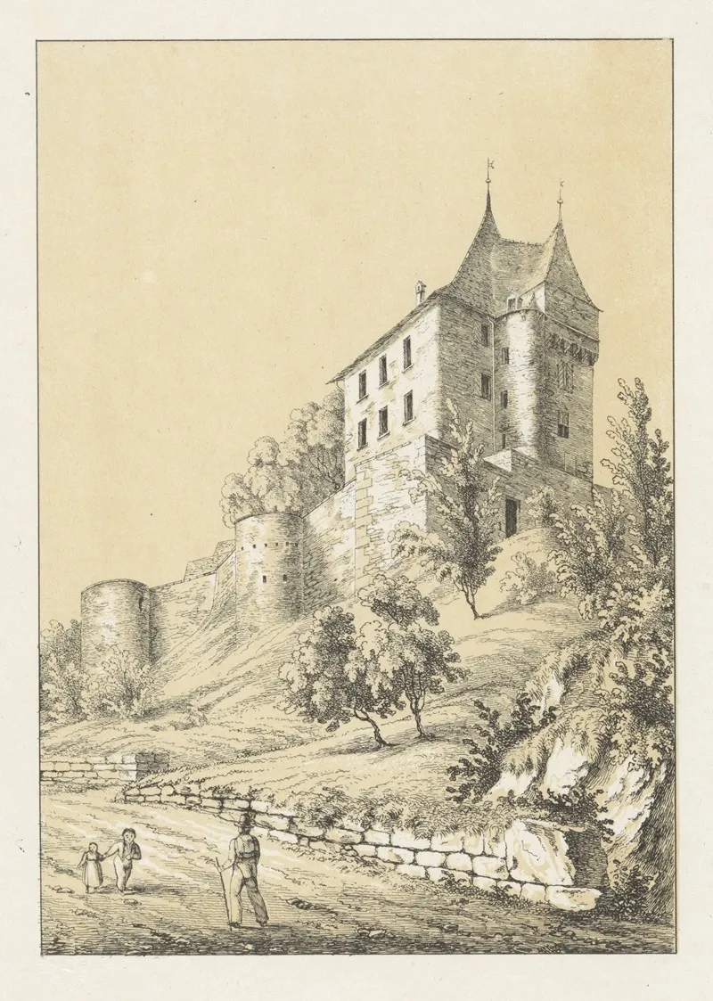 Valangin 2 by Johann Friedrich Wagner - Canvas Print