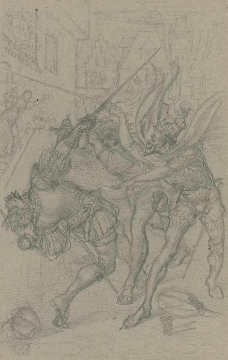 Valentines Death by Ferdinand Fellner - Canvas Print