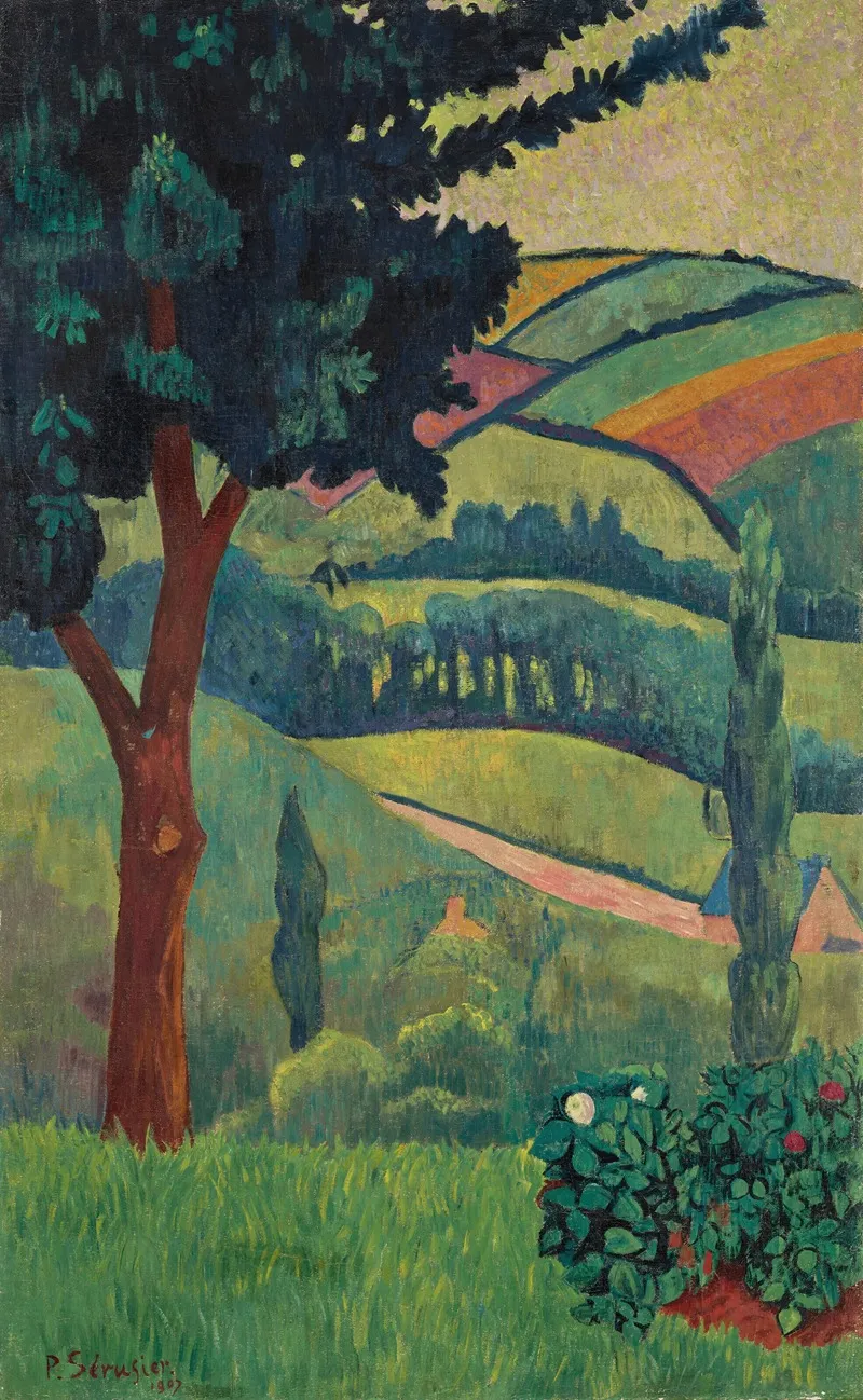 Vallee Par Temps Gris Chateauneuf by Paul Sérusier - Canvas Print