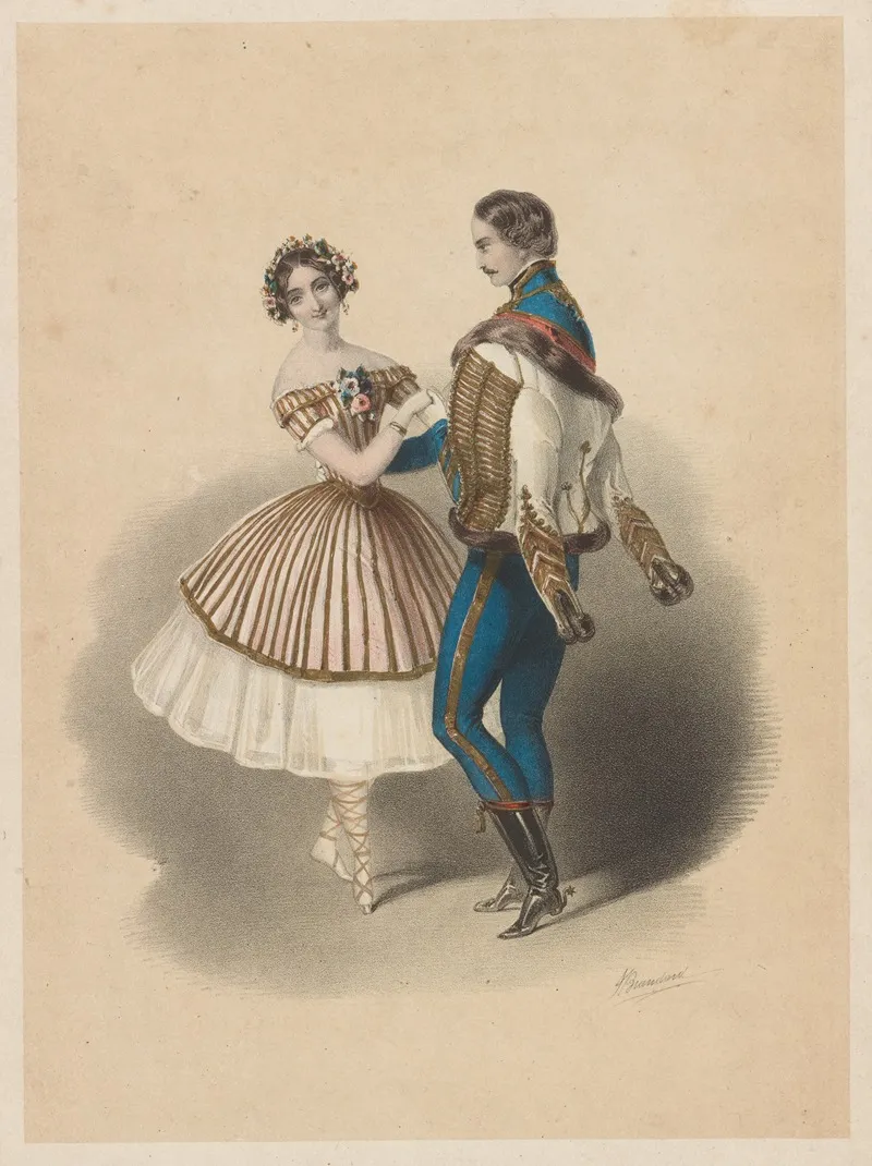 Valse De Paquita Composed By Deldevez Arranged For The Piano Forte By Charles Coole by John Brandard - Canvas Print