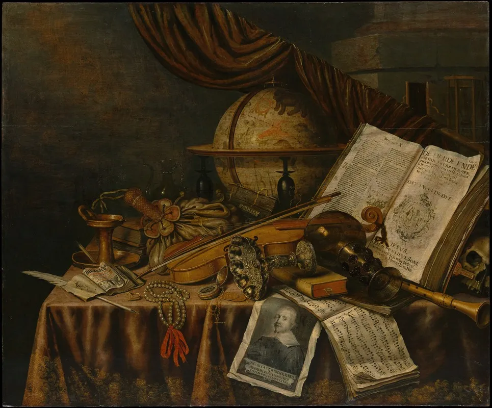 Vanitas Still Life 15 by Edwaert Collier - Canvas Print