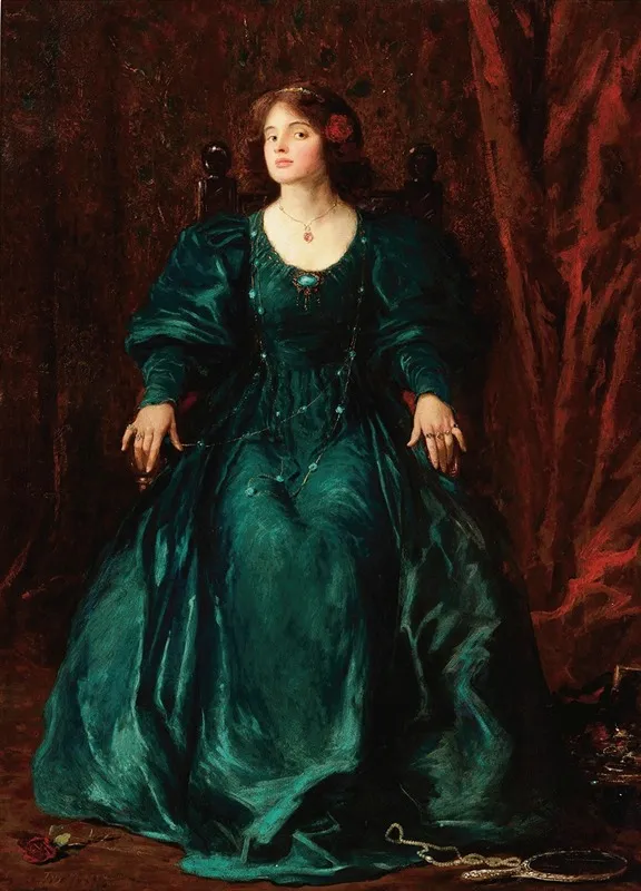 Vanity 5 by Thomas Edwin Mostyn - Canvas Print