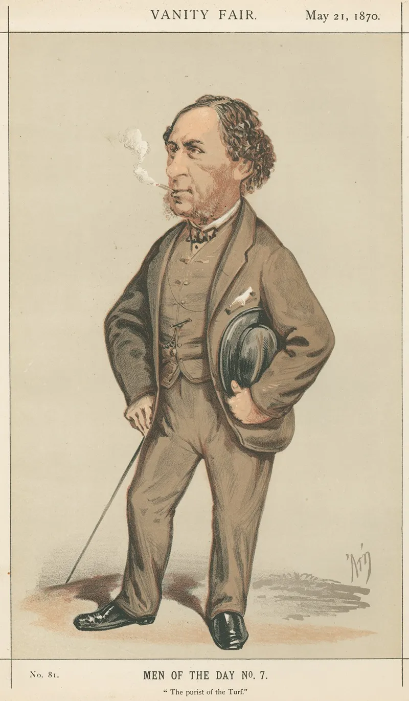 Vanity Fair Turf Devotees The Purist Of The Turf Sir Joseph Hawley May 21 1870 by Alfred Thompson - Canvas Print