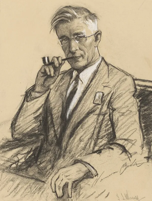 Vannevar Bush by Samuel Johnson Woolf - Canvas Print