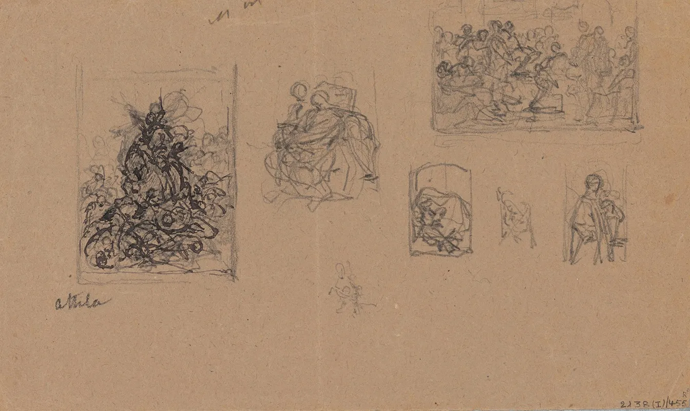 Various Studies Spain by Nicaise De Keyser - Canvas Print