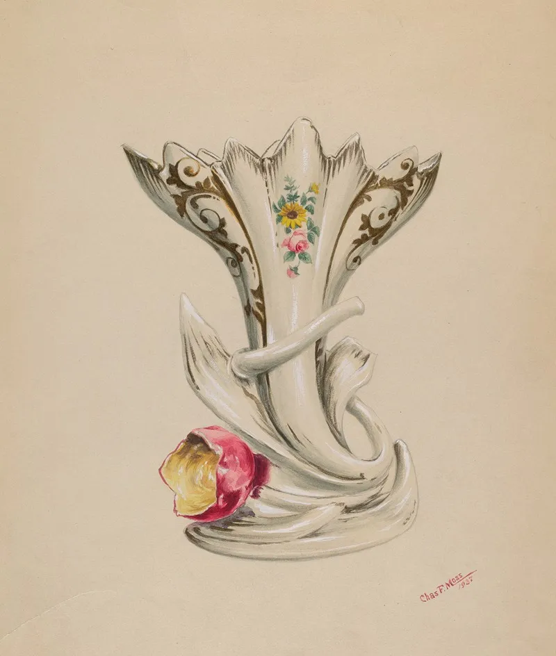 Vase 13 by Charles Moss - Canvas Print