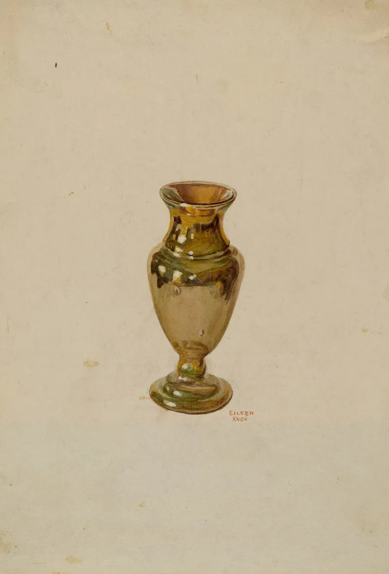 Vase 17 by Eileen Knox - Canvas Print