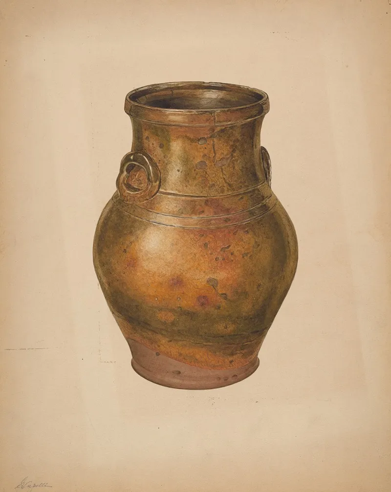 Vase 26 by Giacinto Capelli - Canvas Print