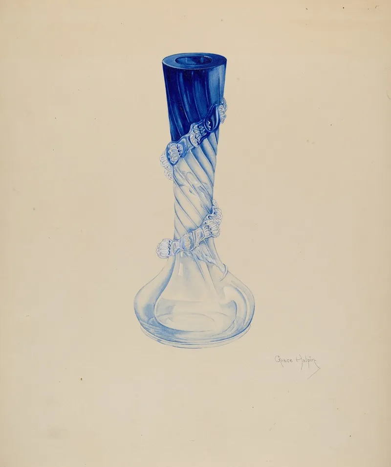 Vase 28 by Grace Halpin - Canvas Print