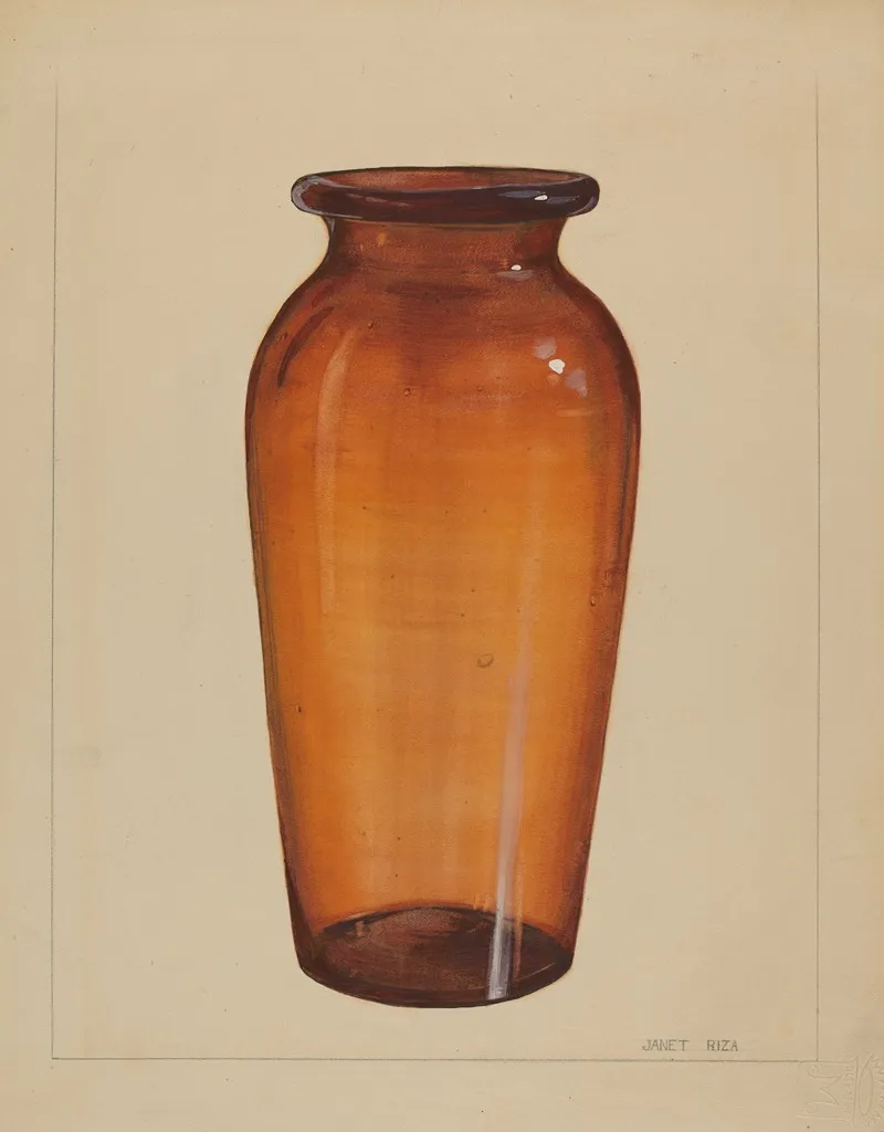 Vase 36 by Janet Riza - Canvas Print