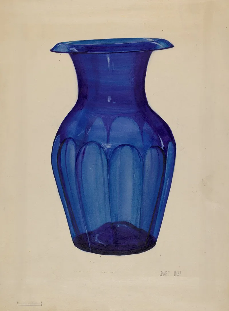 Vase 38 by Janet Riza - Canvas Print