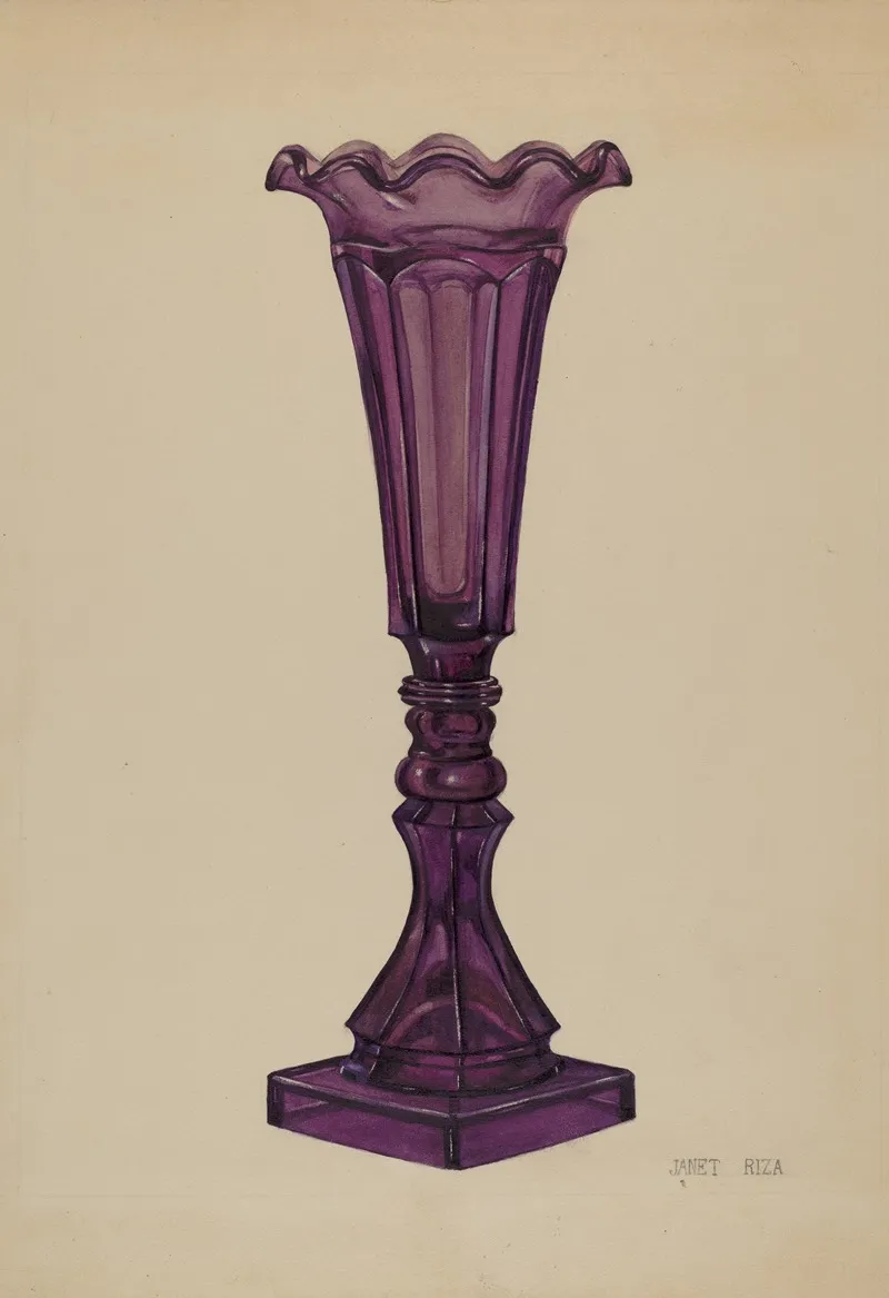 Vase 40 by Janet Riza - Canvas Print