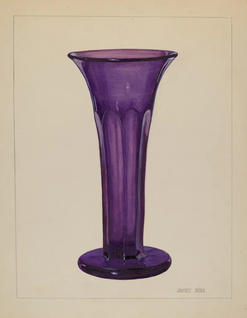 Vase 41 by Janet Riza - Canvas Print