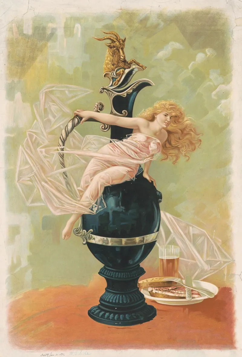 Vase Figure by Henry Jerome Schile - Canvas Print