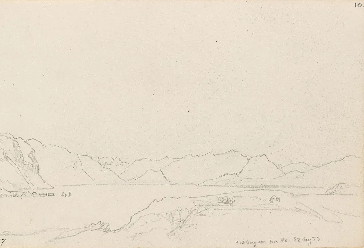 Veblungsnes Sett Fra Andalsnes by Hans Gude - Canvas Print