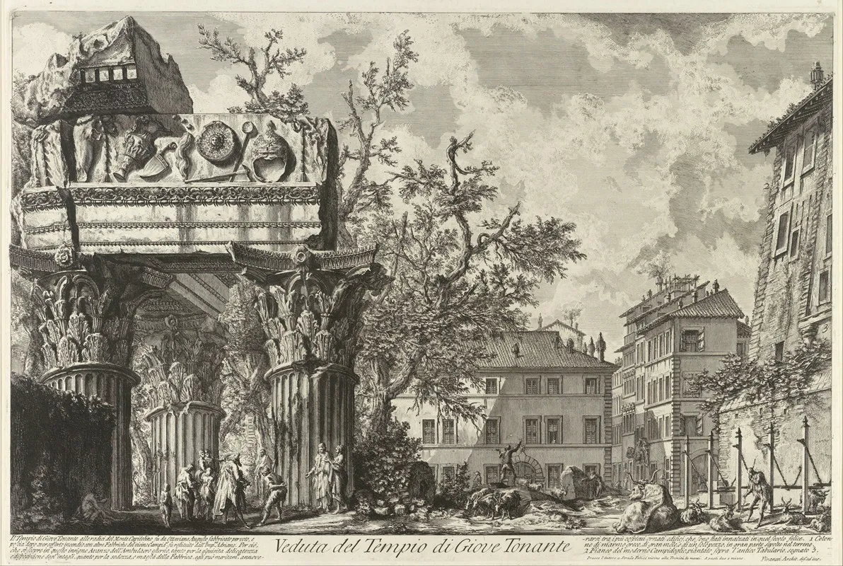 Veduta With The Temple Of Jove