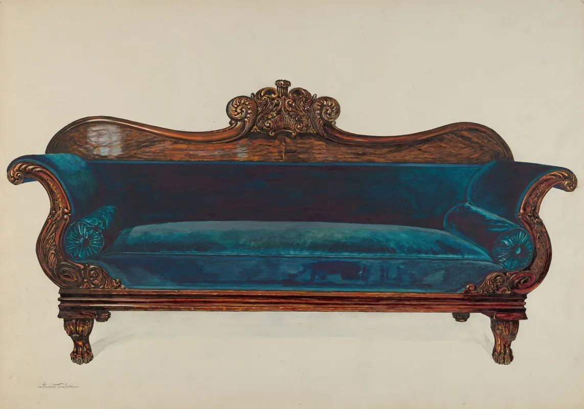 Velvet Lounge by Florence Truelson - Canvas Print