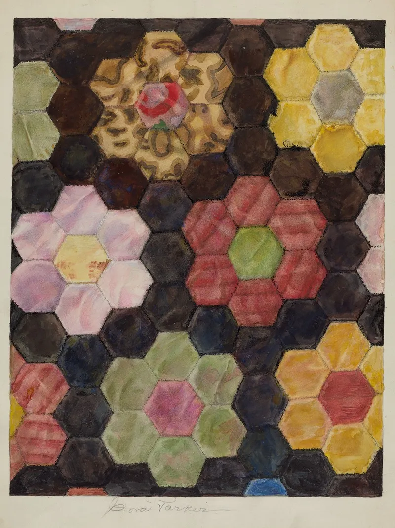 Velvet Pieced Quilt by Cora Parker - Canvas Print