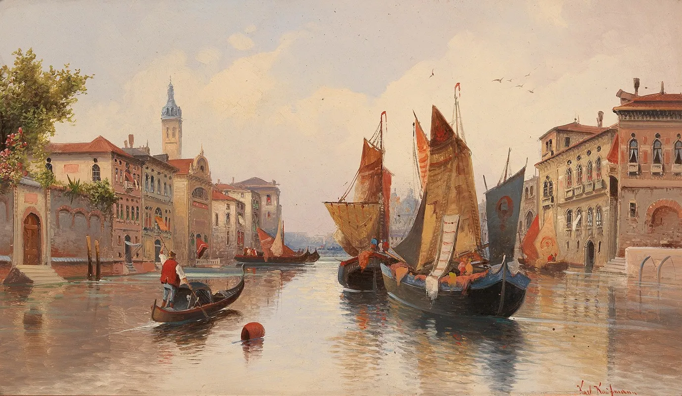 Venetian Motif by Karl Kaufmann - Canvas Print