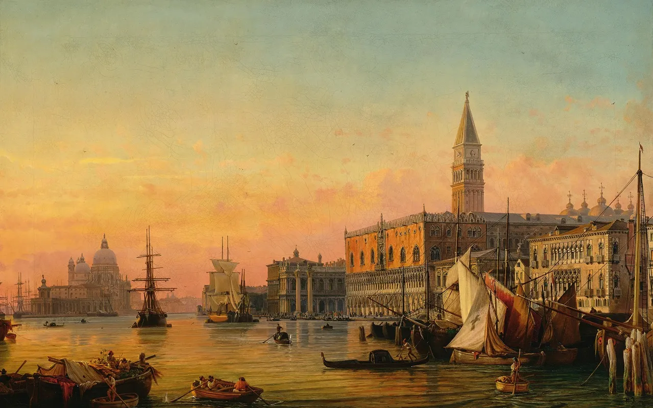Venice A View Of The Bacino Di San Marco