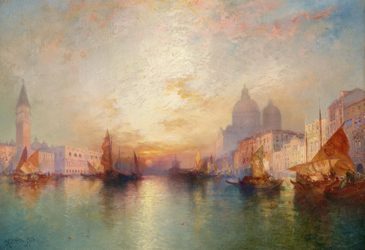 Venice Grand Canal At Sunset