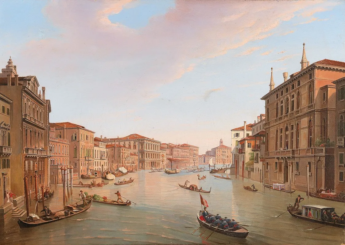 Venice Grand Canal by Frans Vervloet - Canvas Print