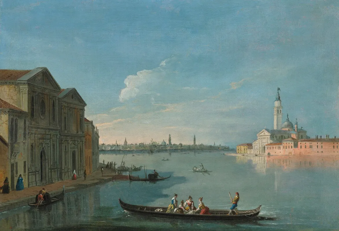 Venice View Of The Basilica Del Redentore From The Zattere