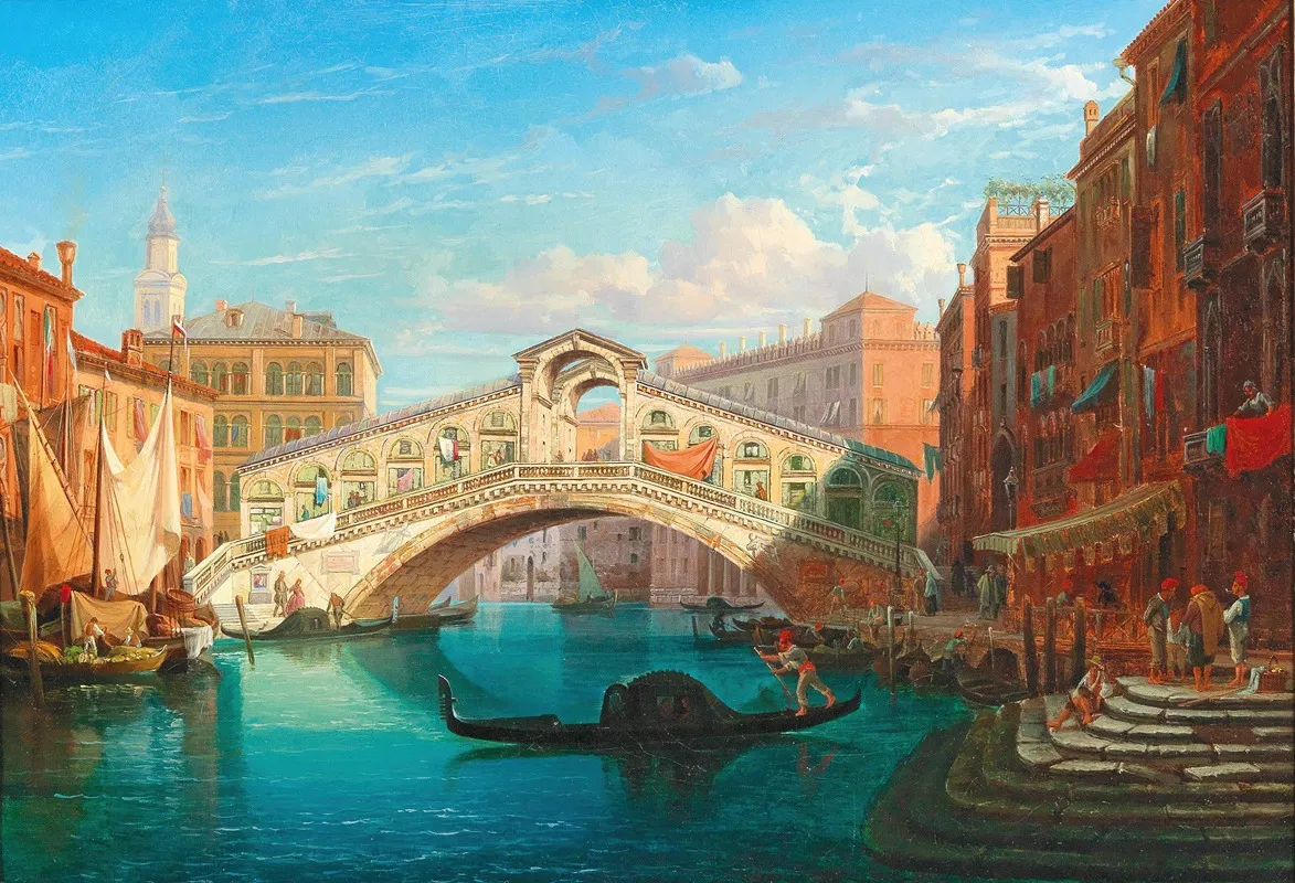 Venice View Of The Rialto Bridge
