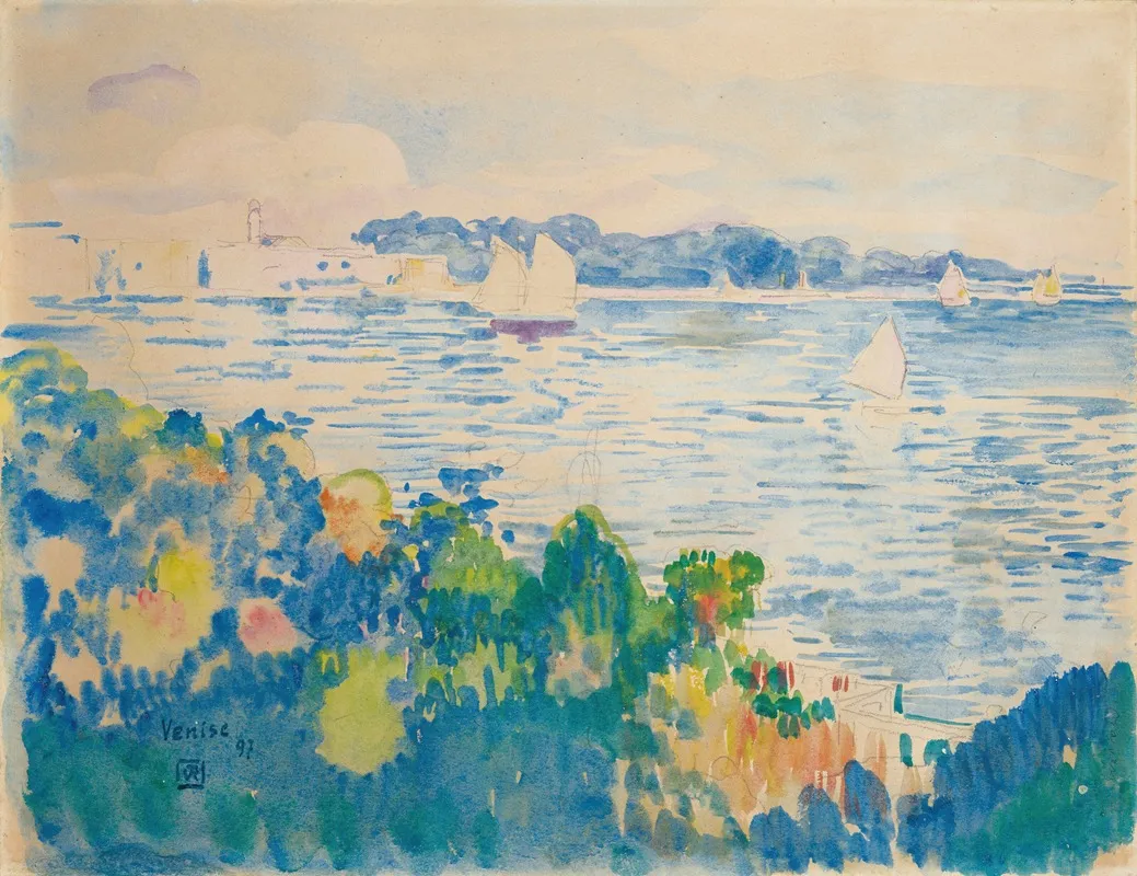 Venise 8 by Theo van Rysselberghe - Canvas Print