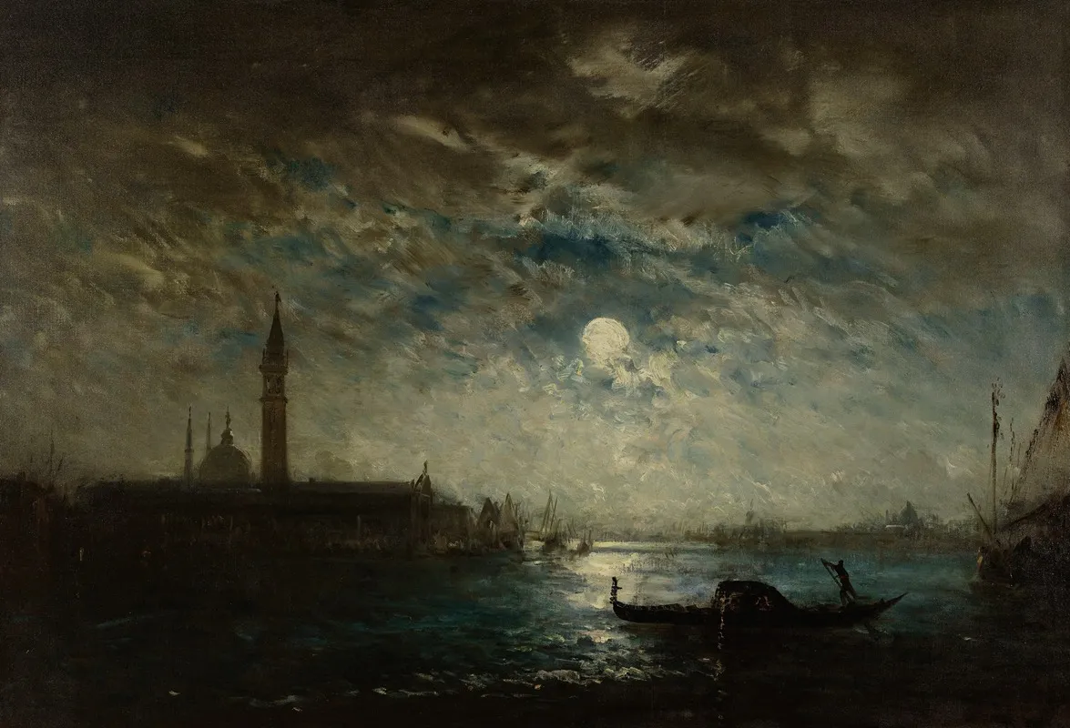 Venise Et Le Campanile Au Clair De Lune