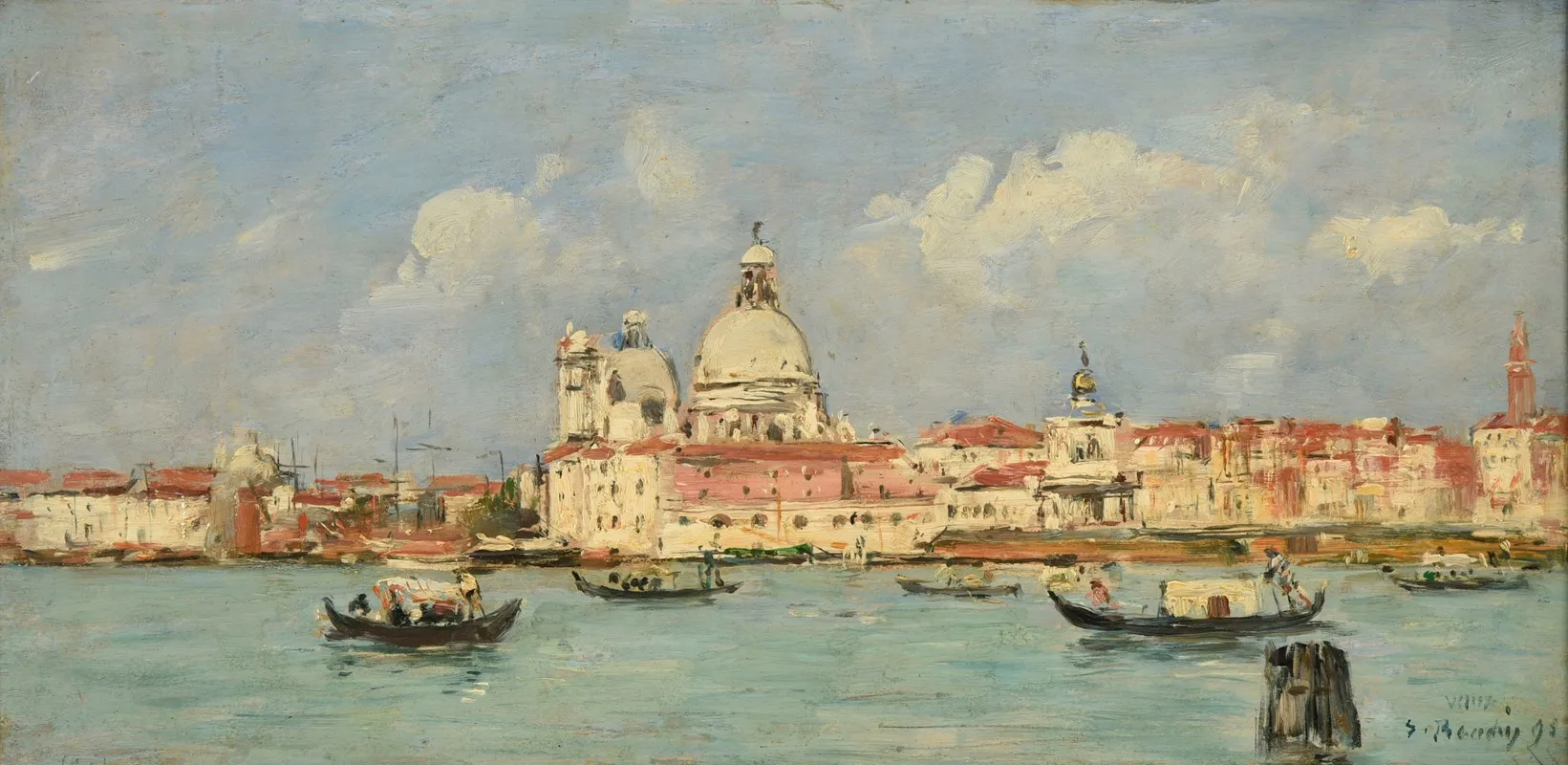 Venise La Douane Et Notre Dame De La Salute