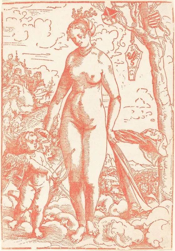 Venus And Cupid 17 by Lucas Cranach the Elder - Canvas Print