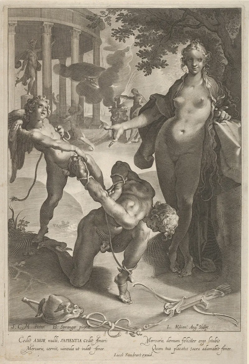 Venus And Cupid Bind Mercury