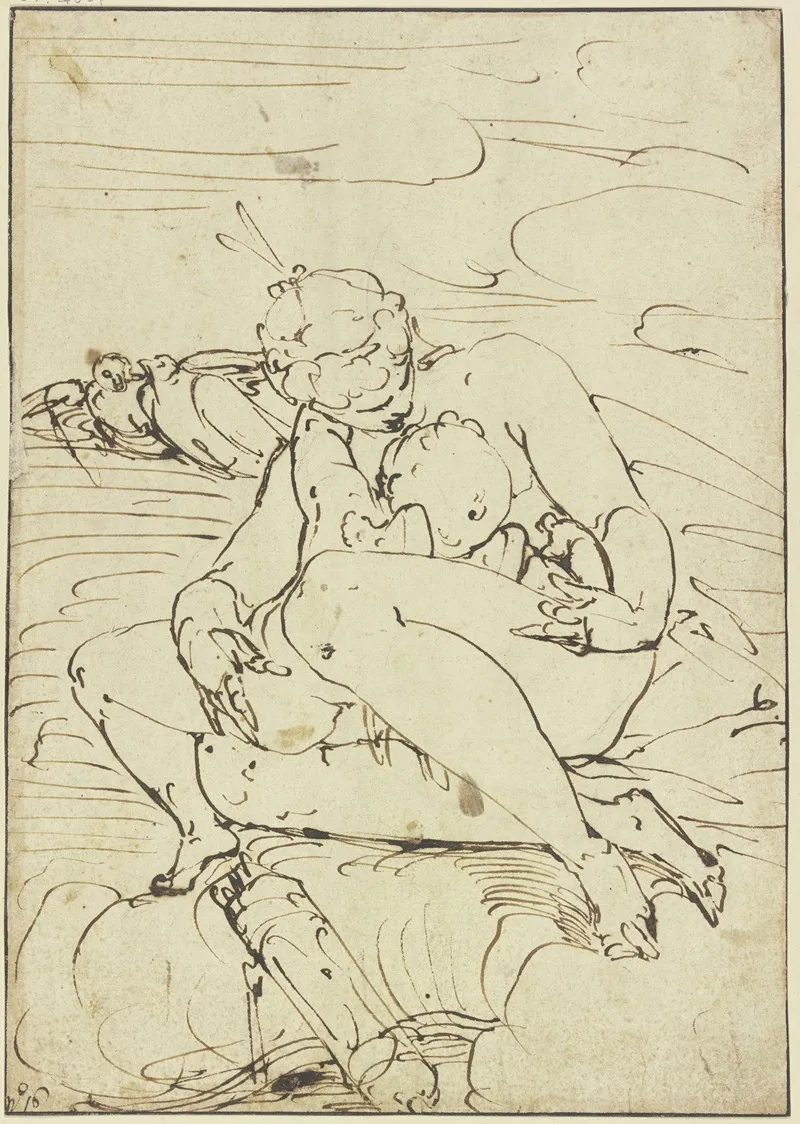 Venus Caressing Cupid 2