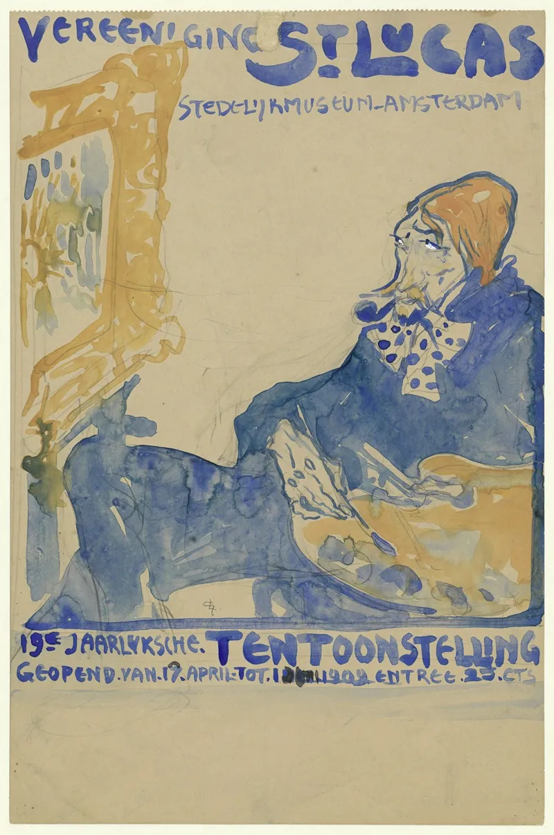 Vereening St Lukas In Het Stedelijk Museum Te Amsterdam by Leo Gestel - Canvas Print