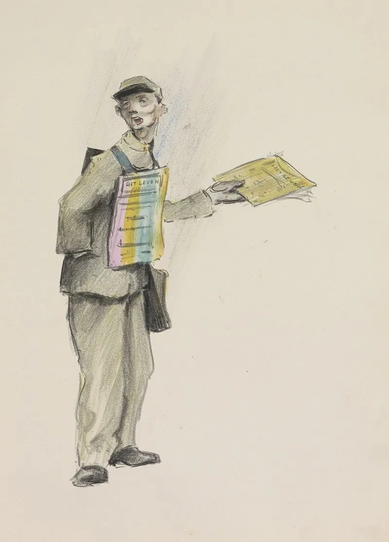 Verkoper Van Amsterdams Weekblad Het Leven