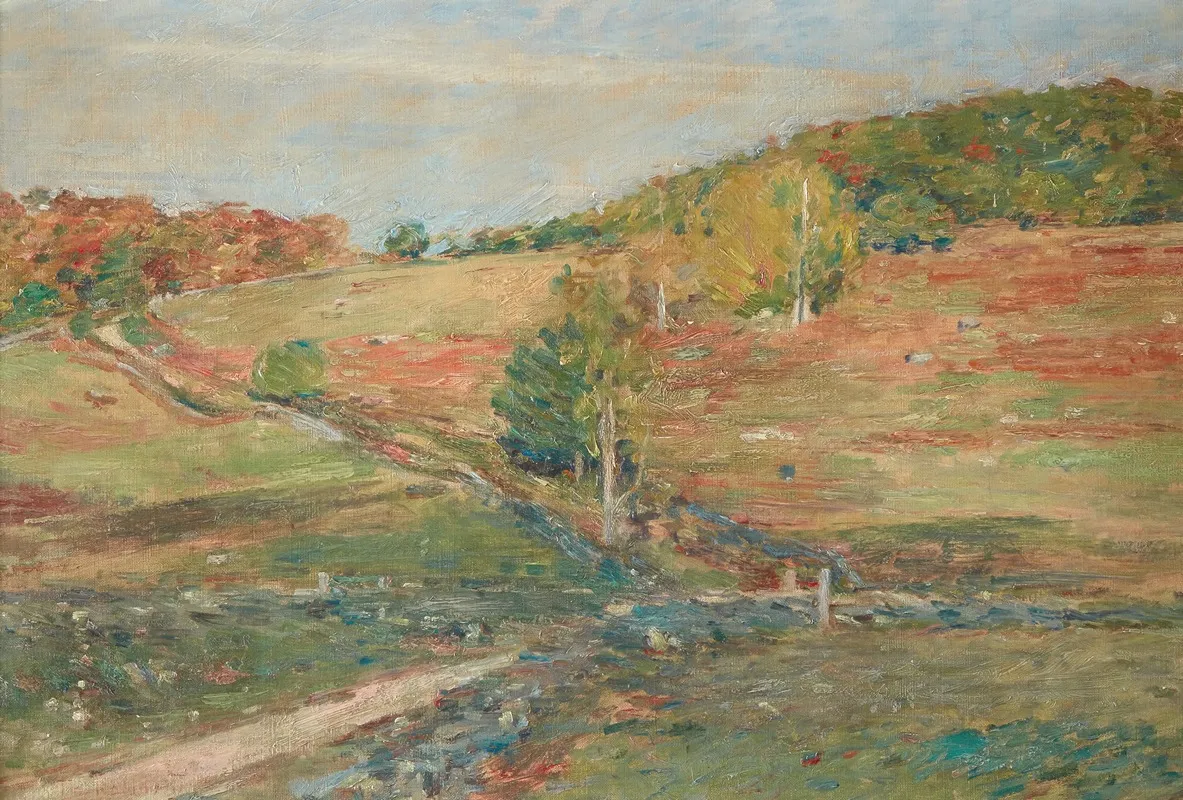 Vermont Hillside by Theodore Robinson - Canvas Print