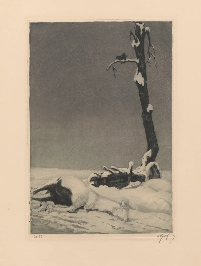 Verschneit by Oskar Graf - Canvas Print
