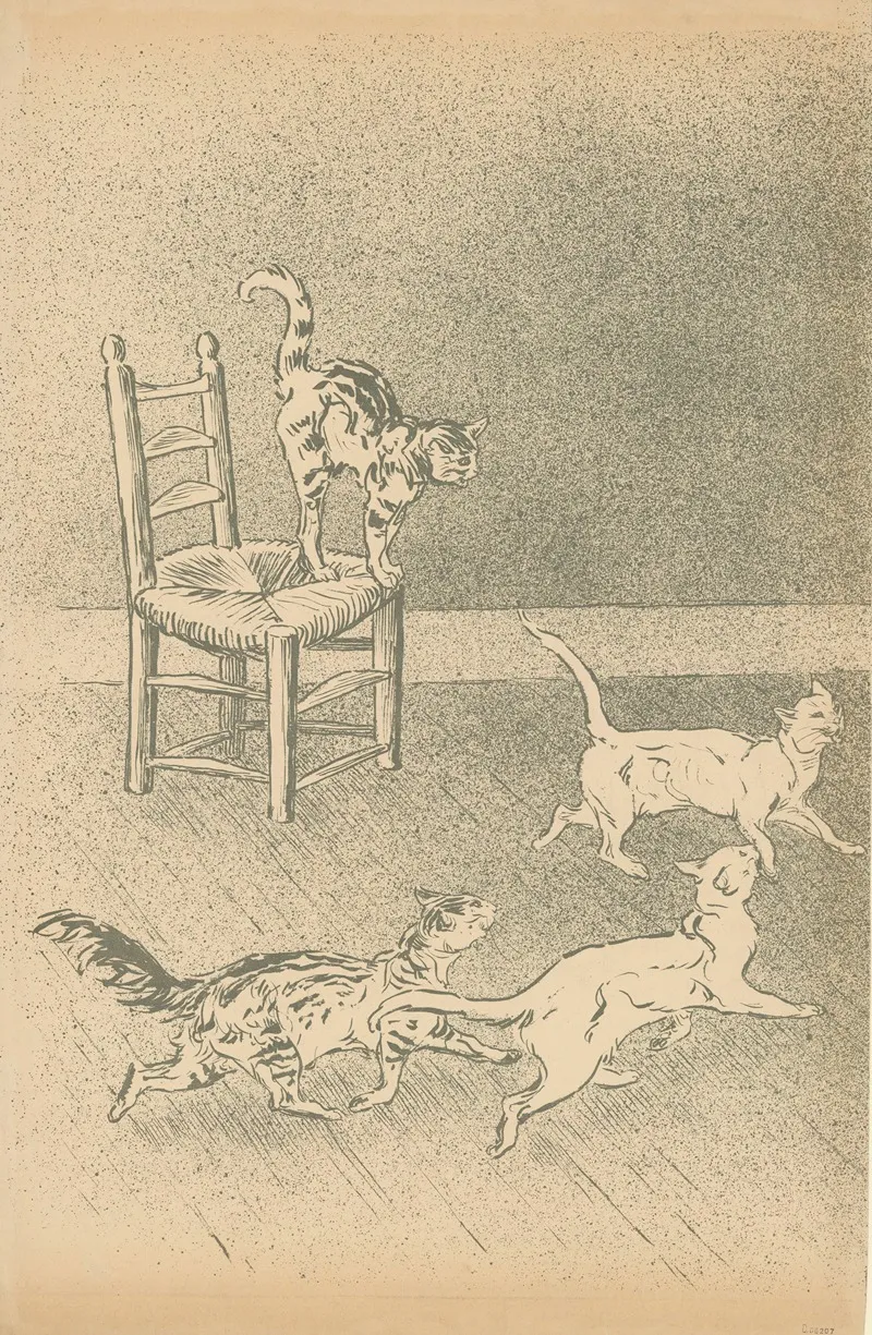 Verso De La Couverture De Lalbum Des Chats Par Steinlen