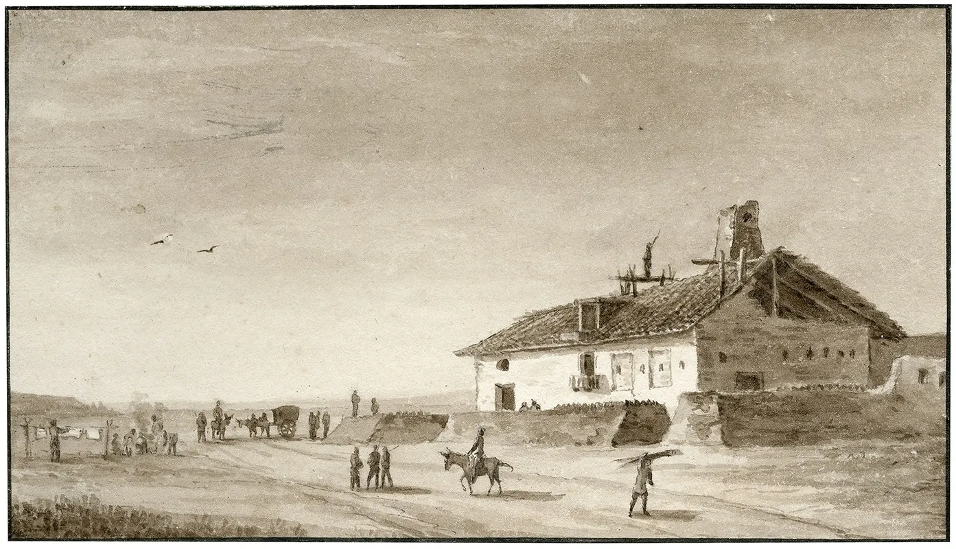 Versterkt Huis Bij Valladolid by Otto Howen - Canvas Print