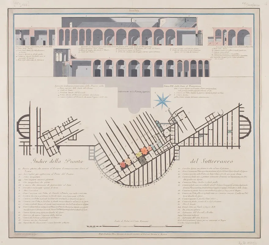 Vestigia Delle Terme Di Tito Plan Of The Underground