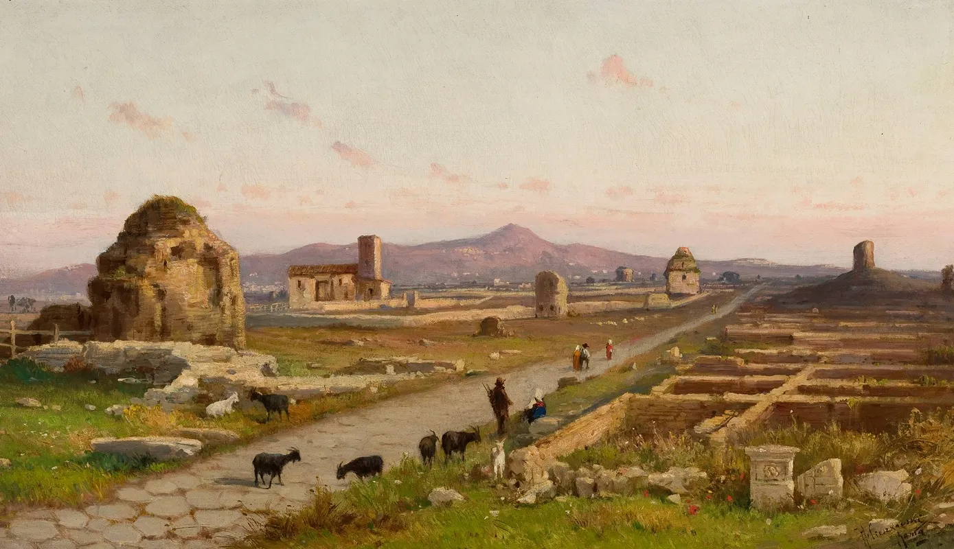 Via Appia 4 by Henryk Cieszkowski - Canvas Print