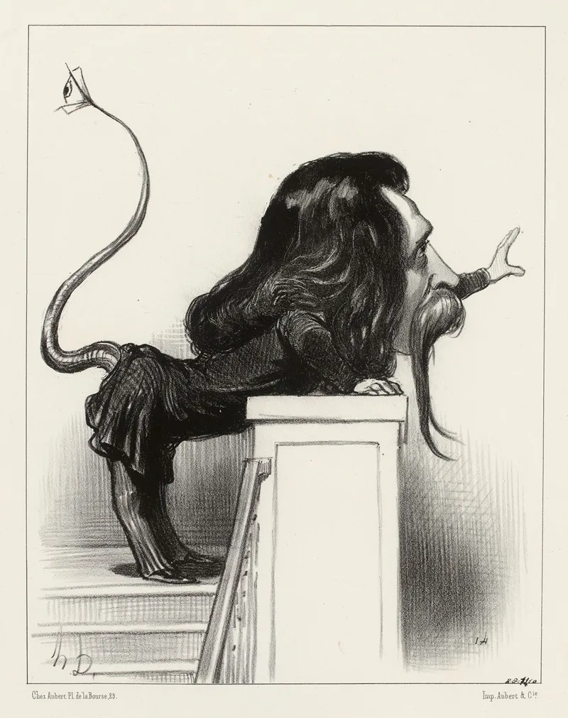 Victor Considerant by Honoré Daumier - Canvas Print