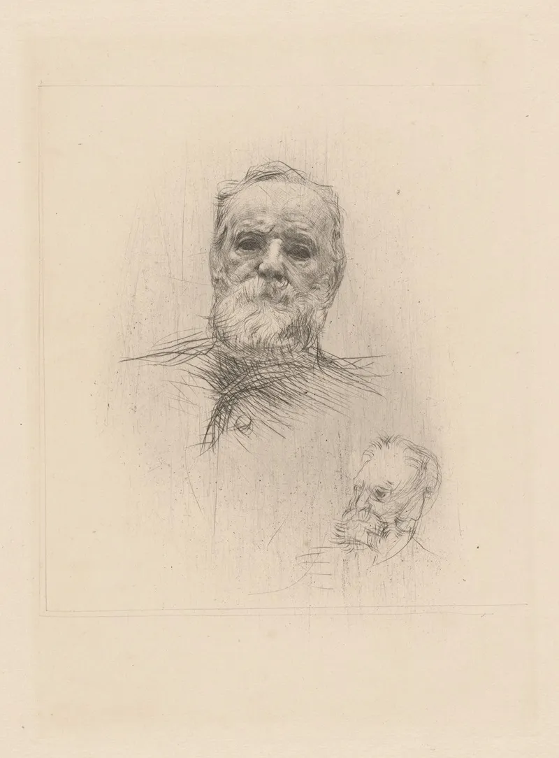 Victor Hugo 17 by Auguste Rodin - Canvas Print