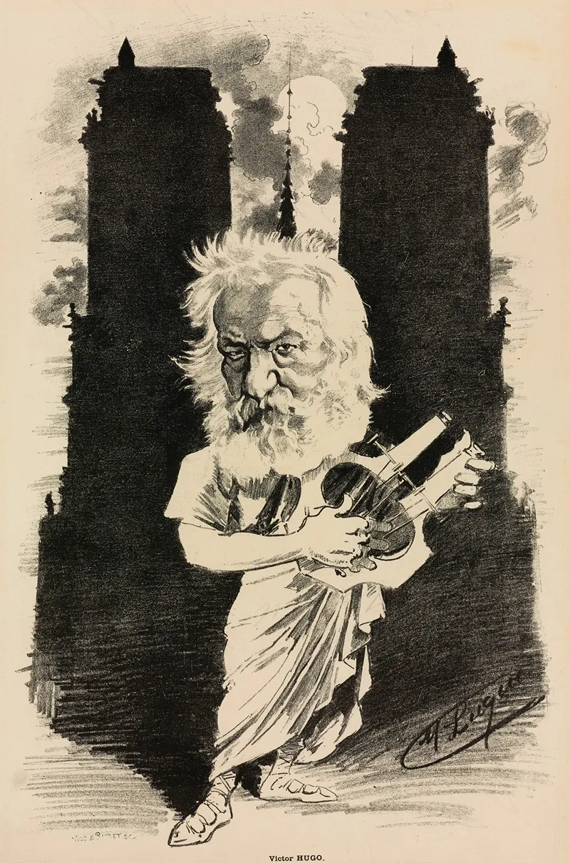 Victor Hugo 18 by Manuel Luque - Canvas Print