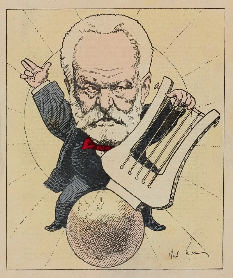 Victor Hugo 5 by André Gill - Canvas Print